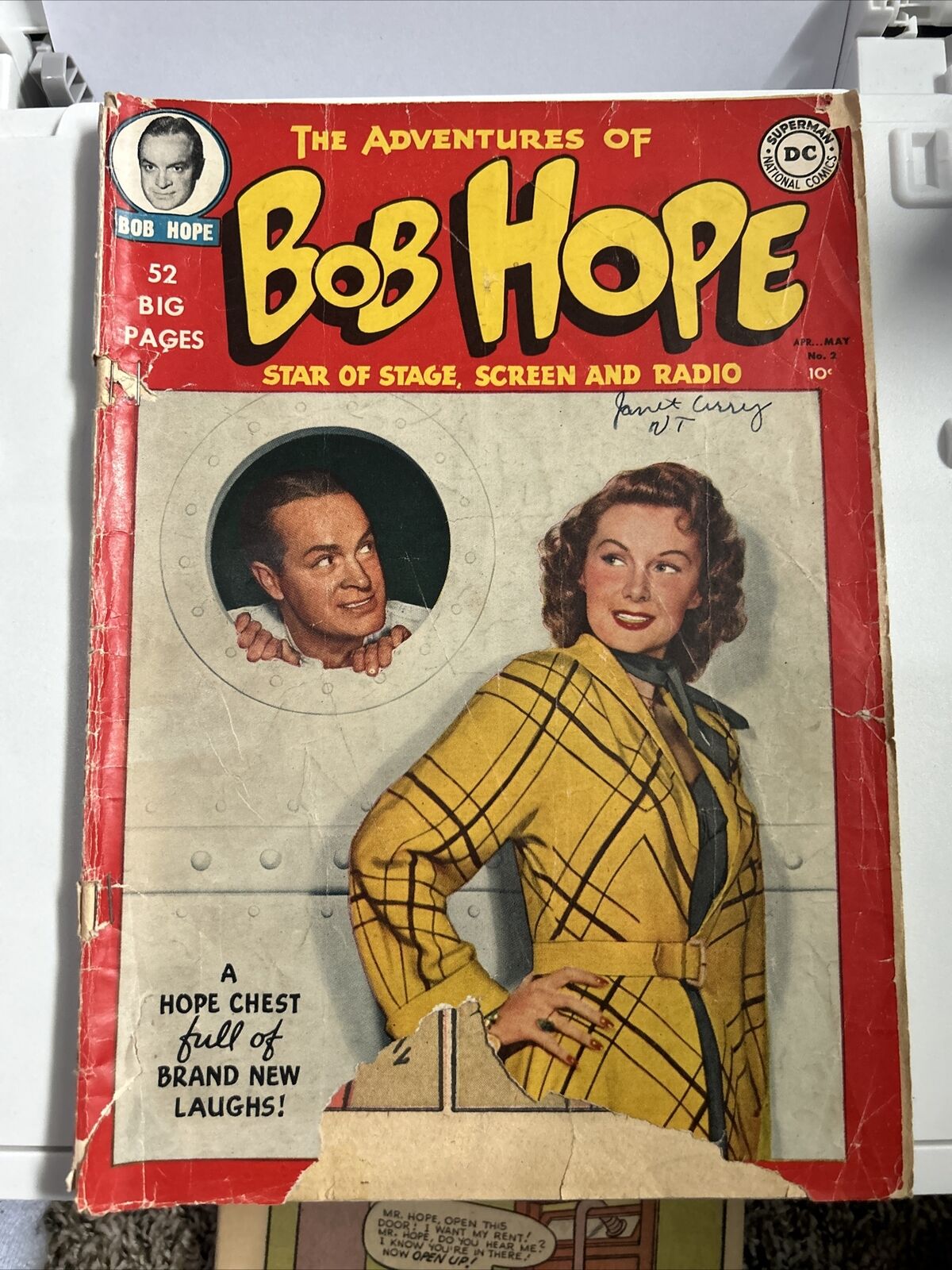 Adventures of Bob Hope #2, 1950, DC; scarce; photo cover