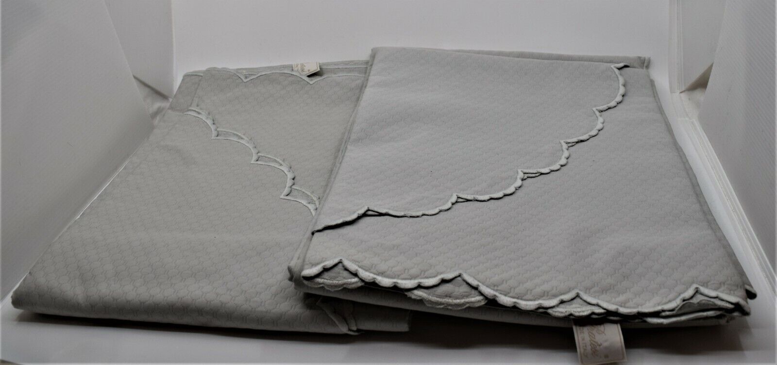 Vintage Pratesi Italian Designer Bed Linens NEW Twin Cotton Blanket Covers