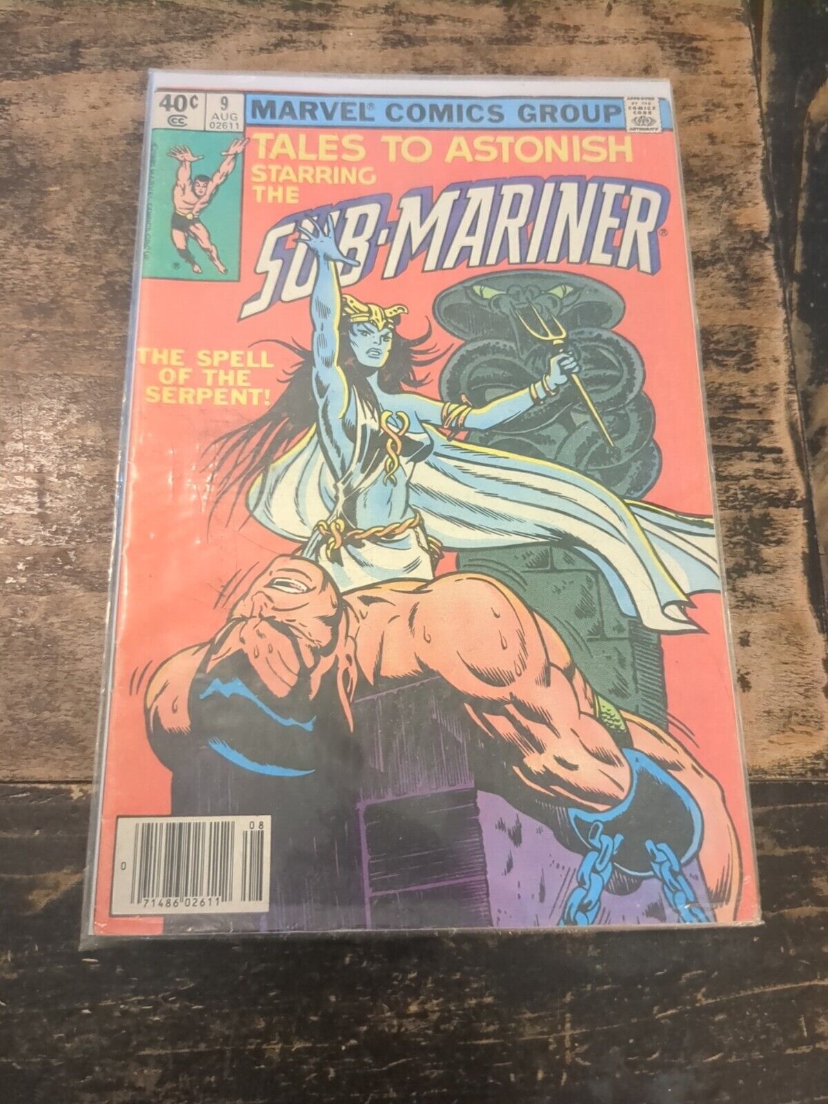 Tales to Astonish SUB-MARINER #9 (Aug 1980) VG-FN Condition Comic - The Serpent