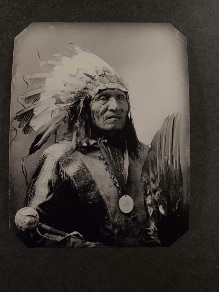 Sixth-Plate Native American Sioux Indian Tintype C2436RP