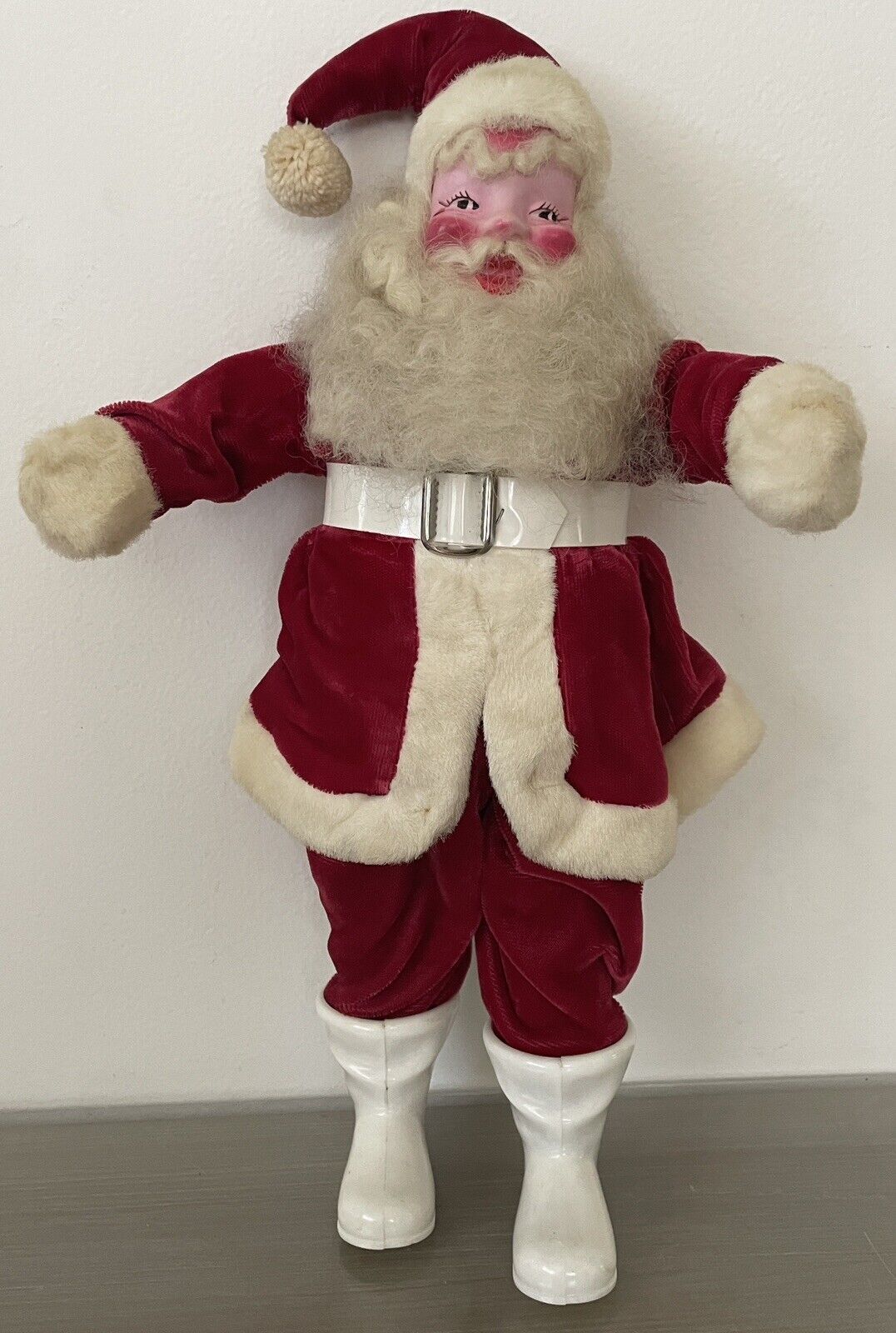 Vintage 1950’s Harold Gale Santa Claus Plush Figure 14\