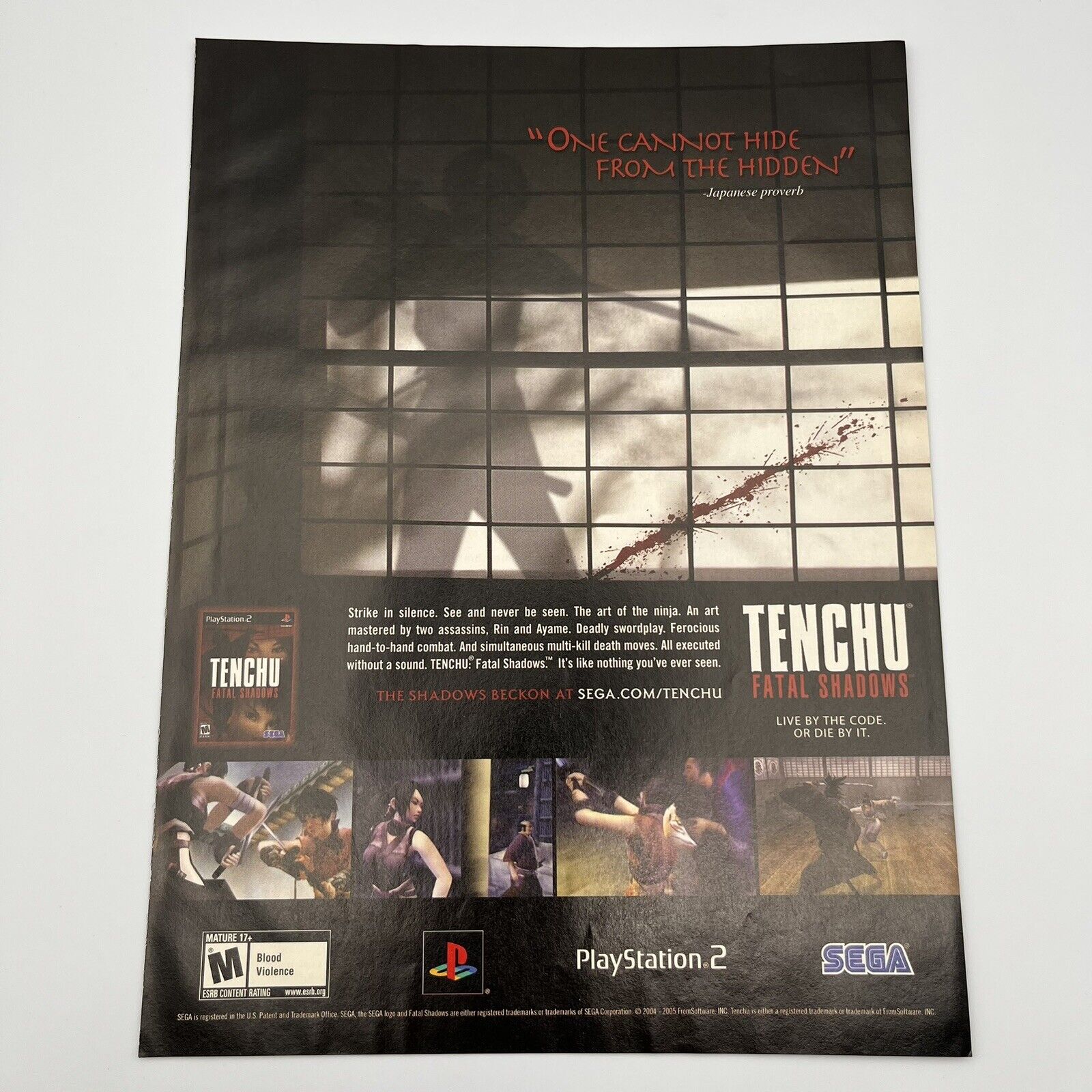 Tenchu Fatal Shadows 2005 Promo Print Ad 8