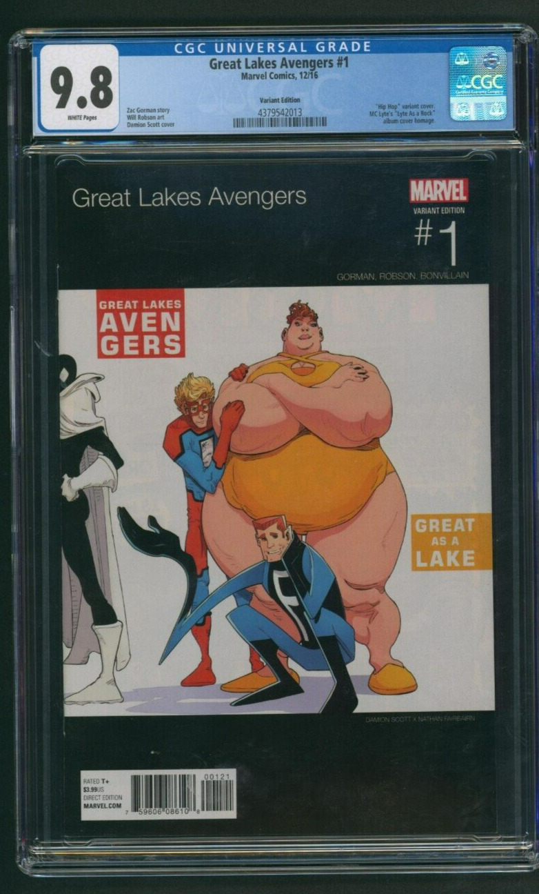 Great Lakes Avengers #1 Hip Hop Variant CGC 9.8