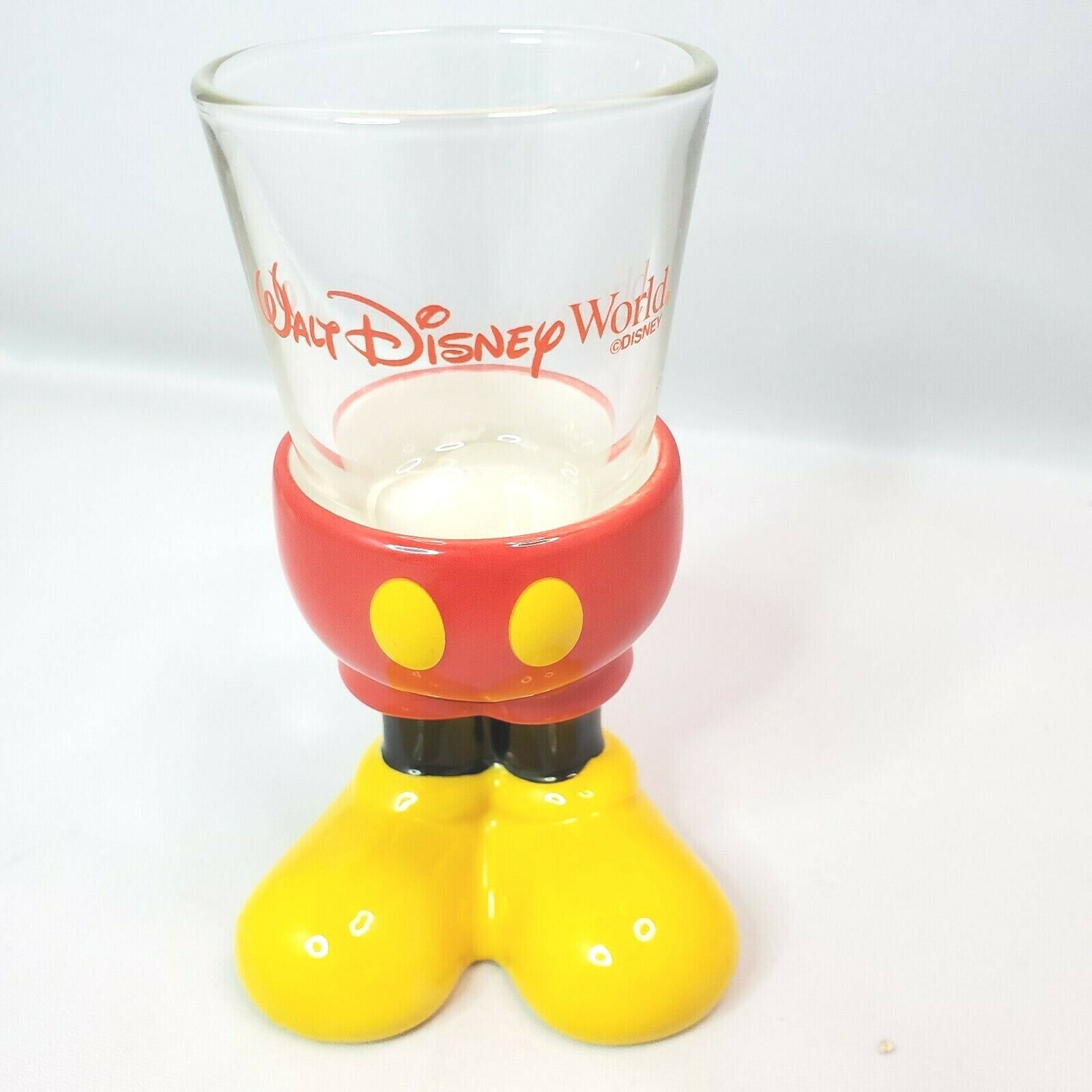 Vintage Disney World Disney Land Mickey Mouse Body Shot Glass Man Cave Bar