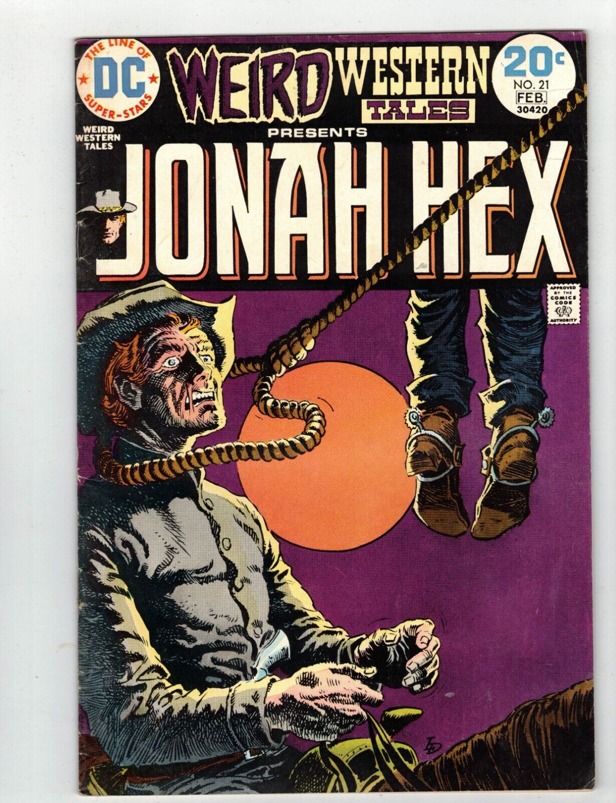 WEIRD WESTERN TALES #21 JONAH HEX   1974   Fine-