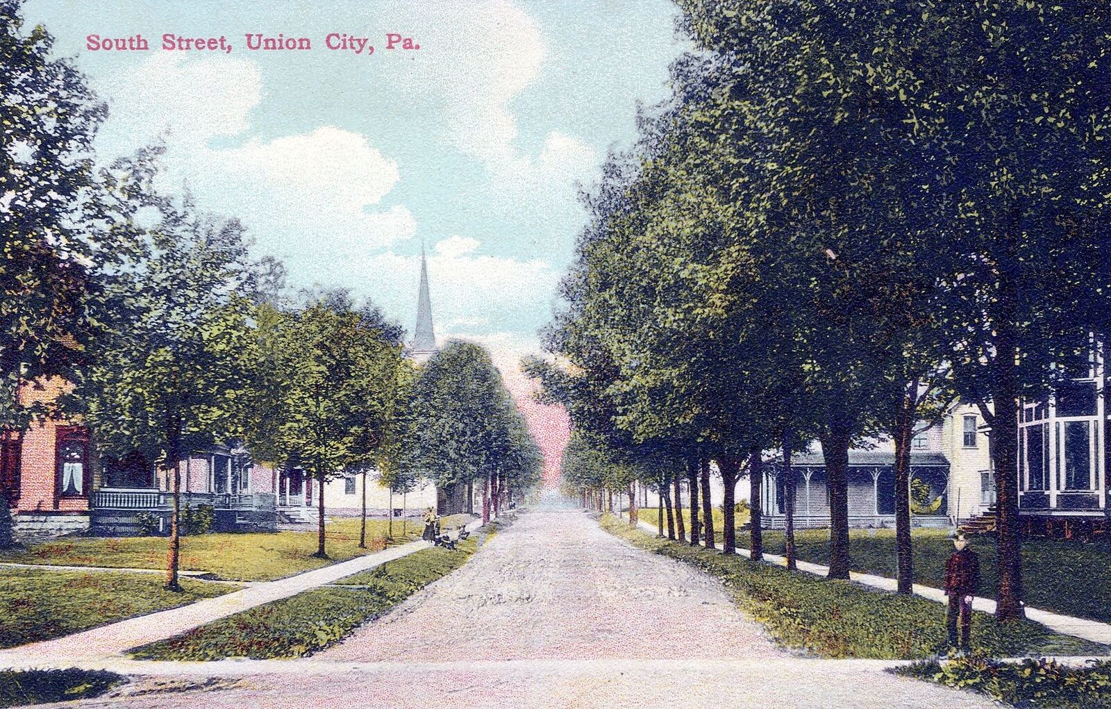 UNION CITY PA - South Street Postcard