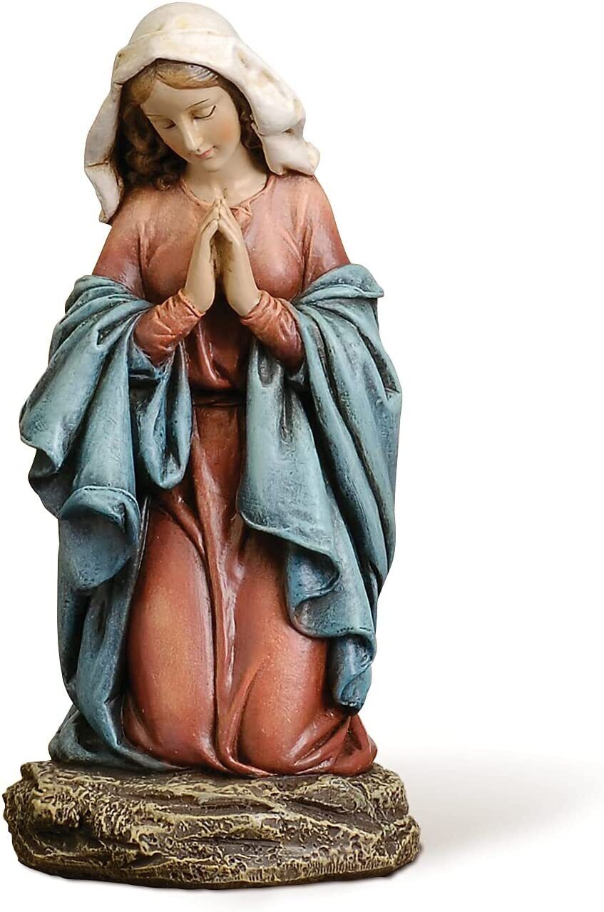 Praying Madonna Figure on Basset, 6.75\