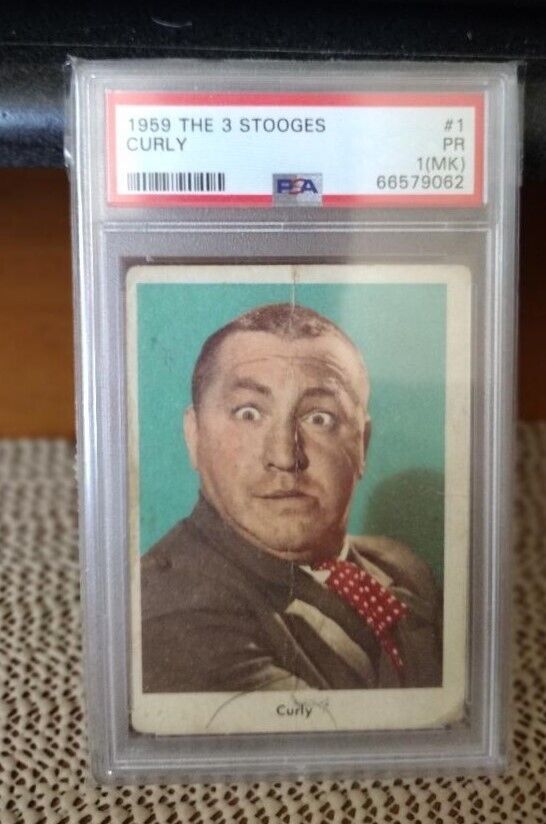 1959 The Three Stooges #1 Curly PSA 1 (MK) Iconic Card .