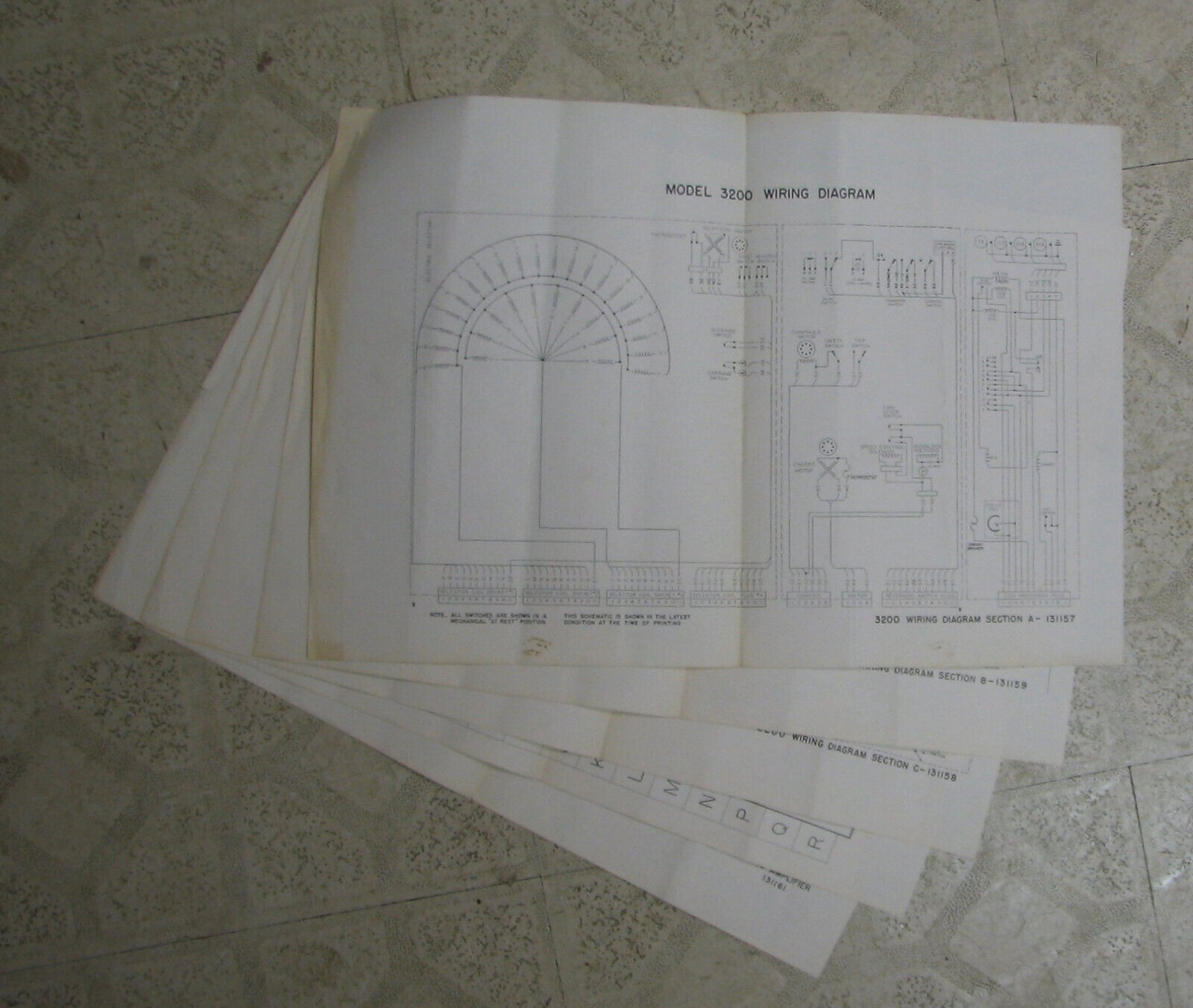 Wurlitzer #3200 Wiring Diagram, Schematic + schematic 548 Amplifier: 5 originals