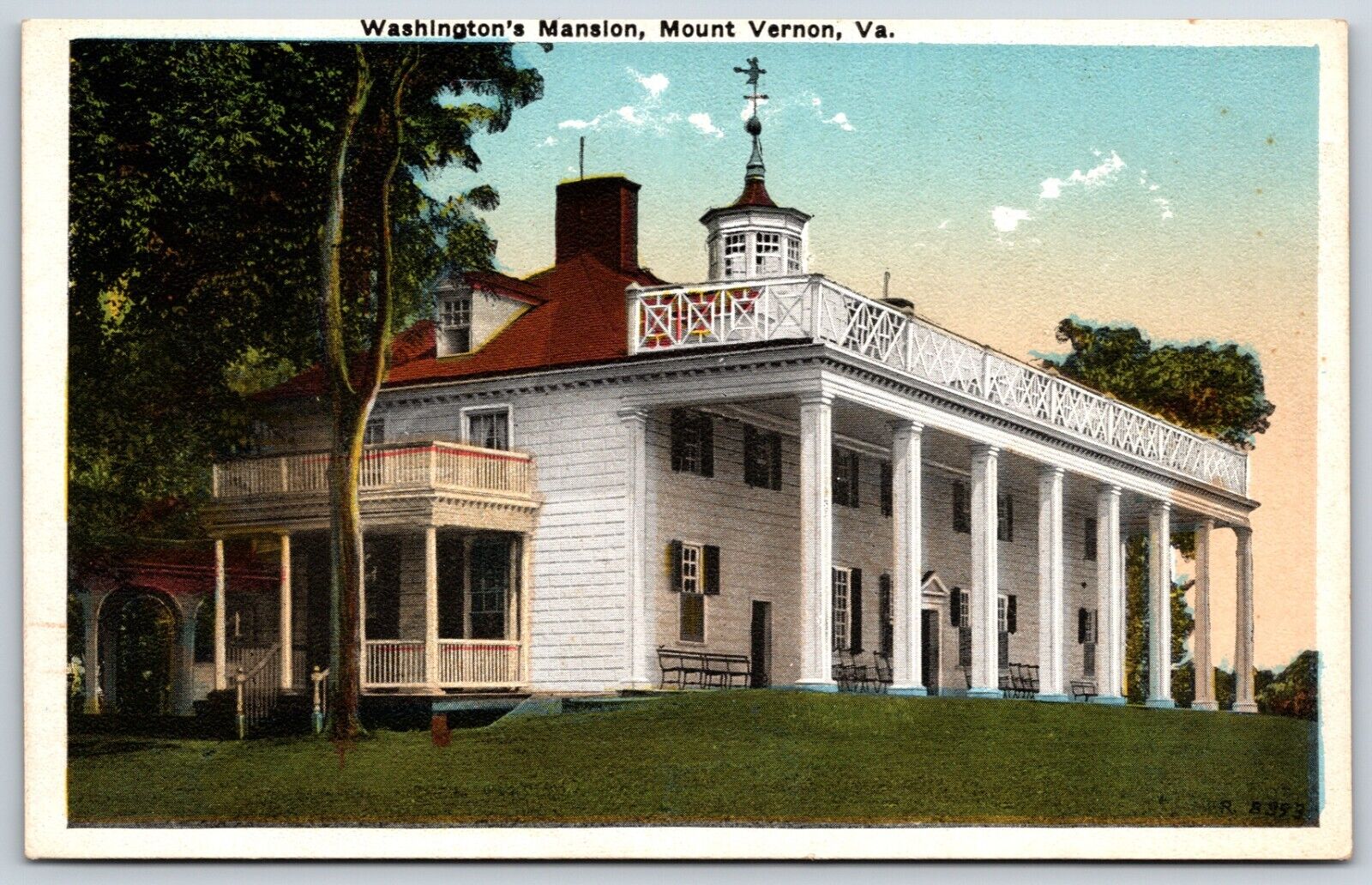 Postcard Washington\'s Mansion, Mount Vernon, Virginia Unposted