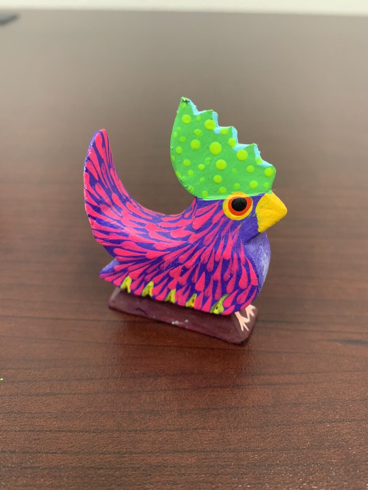 Alebrije from Oaxaca, Mexico - Rooster Purple