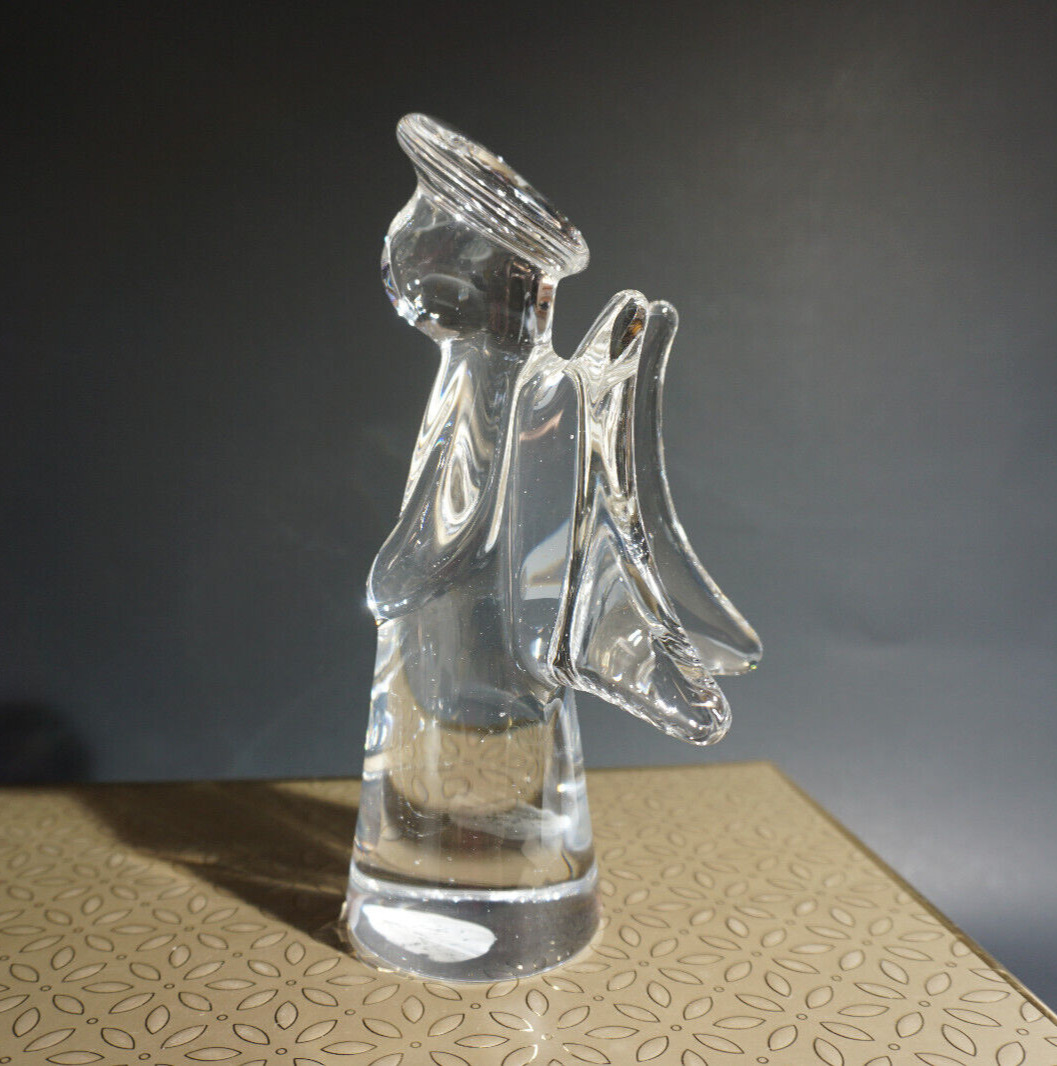 The Toscany Collection Clear 24% Lead Crystal Angel Figurine 7\