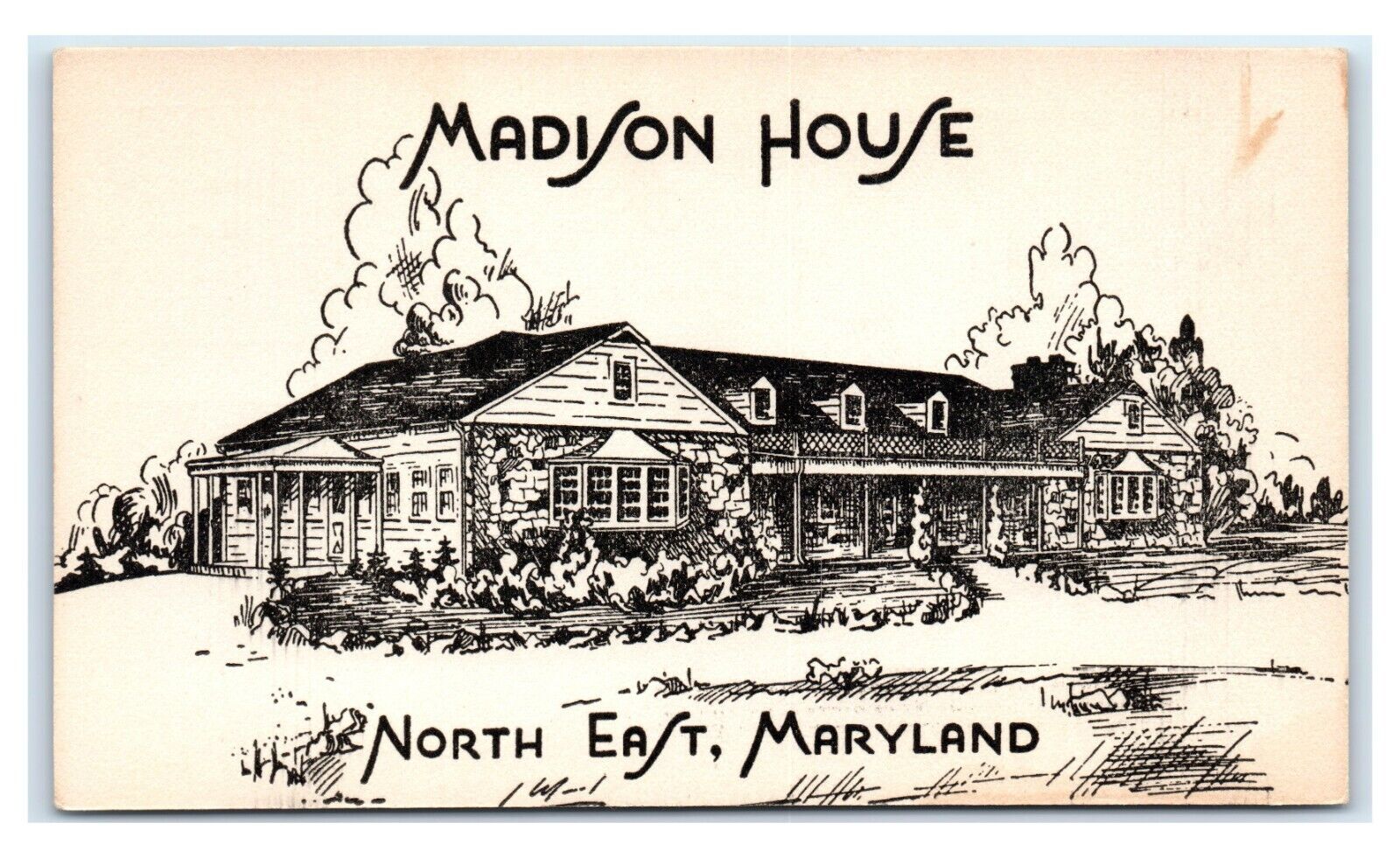 Postcard Madison House, North East Maryland N5 #2