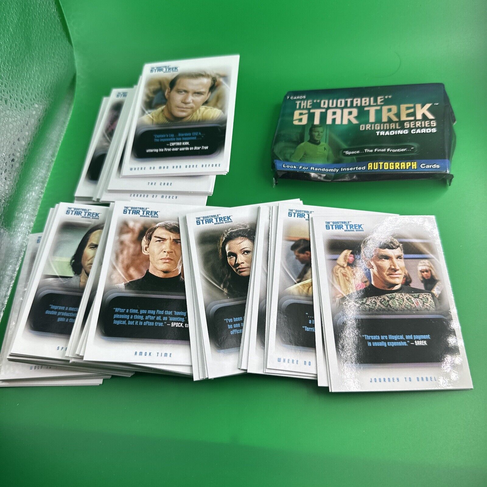 2005 THE QUOTABLE STAR TREK The TV Series  COMPLETE 110-CARD BASE SET L@@K
