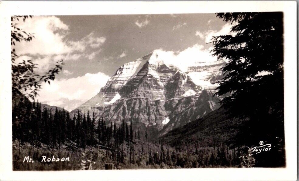 c1920 Mount Mt Robson British Columbia Canada BC Snapshot Photo