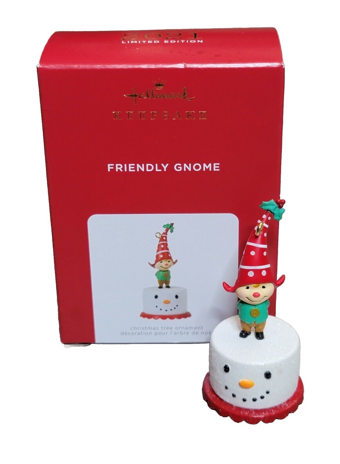 Hallmark Keepsake 2021 Limited Edition Friendly Gnome Ornament