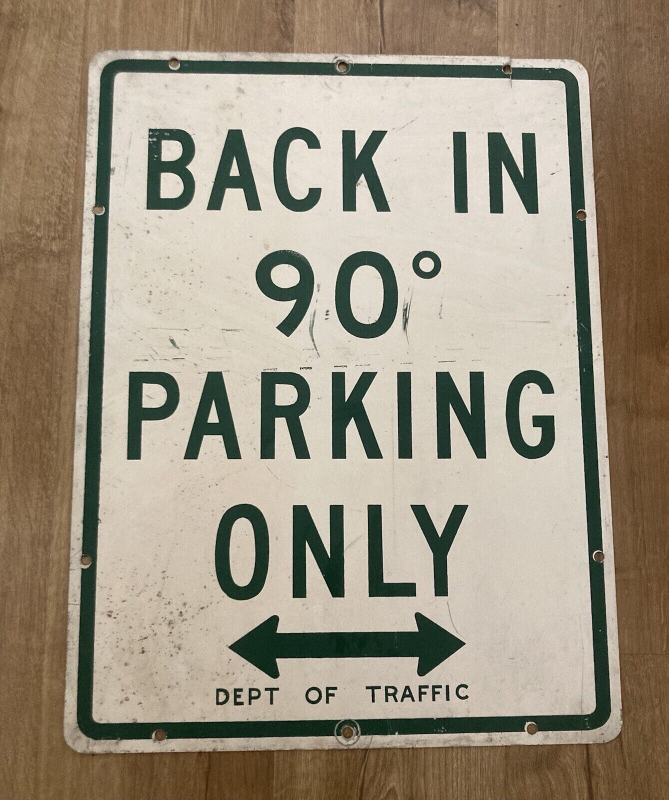 Vintage Original New York City Metal Street Parking Sign 24\