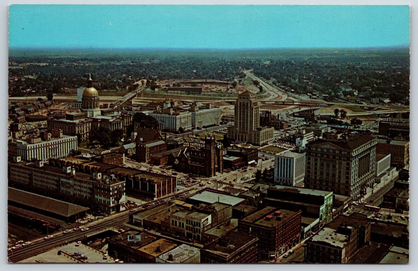 Postcard Breathtaking View From Top Of The Bank Of Georgia Building, Atlanta GA