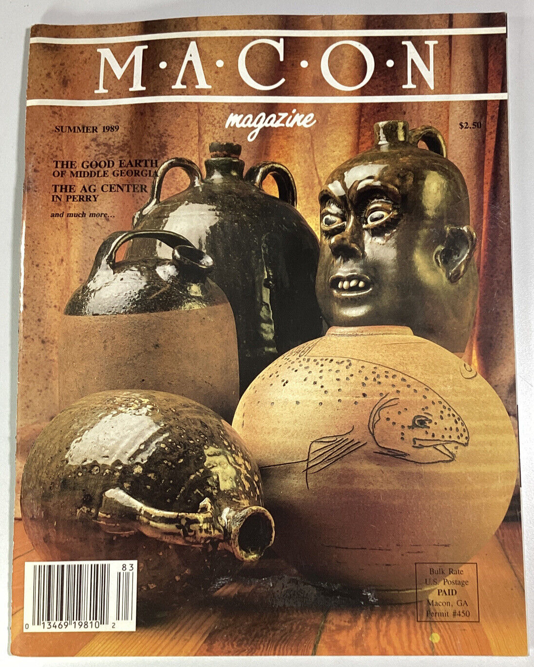 Macon Georgia Magazine 1989 RARE VHTF Pottery Kaolin Perry Hudson Marshall