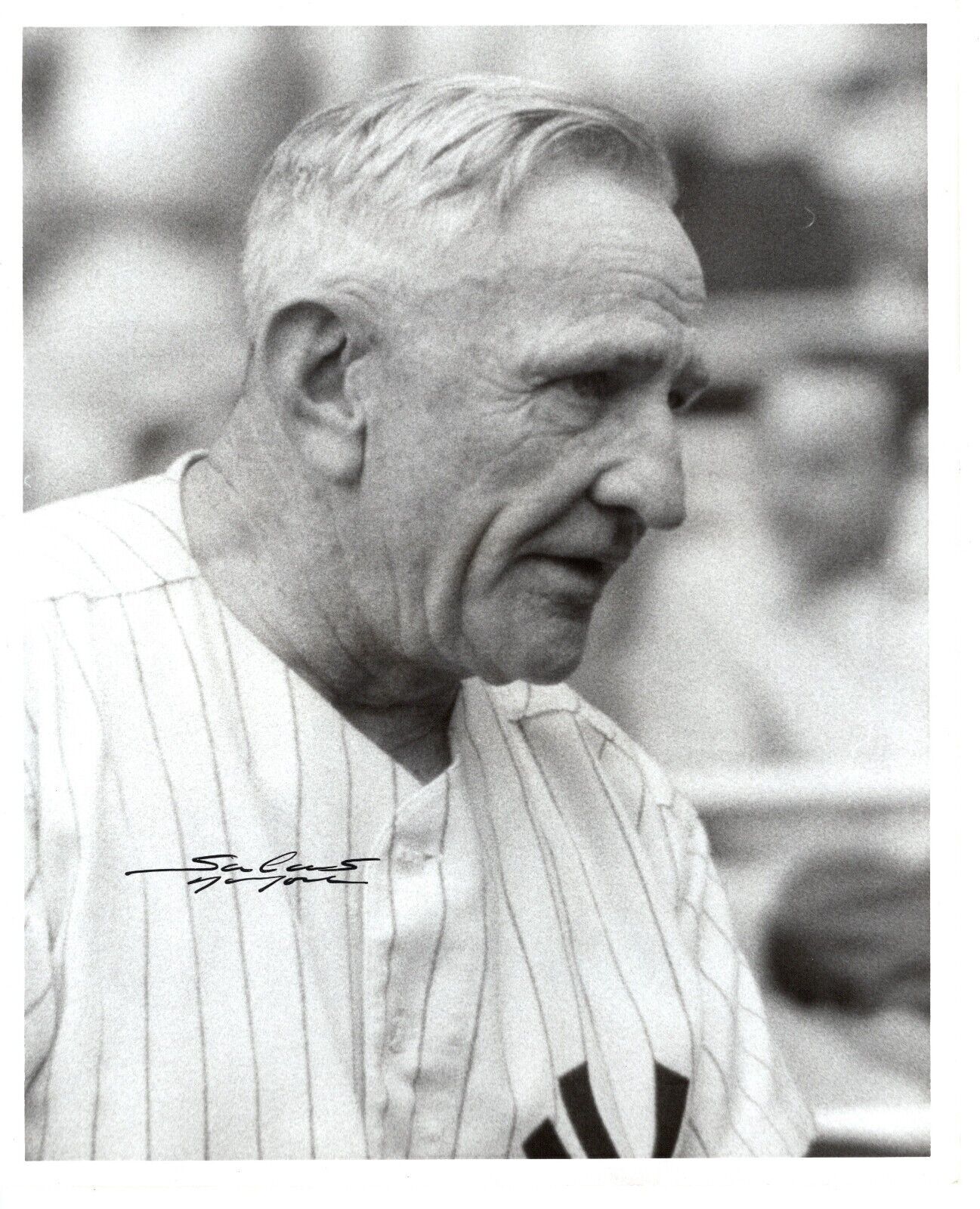 \'57 Orig Photo American Baseball NEW YORK  YANKESS HOF Manager CASEY STENGEL