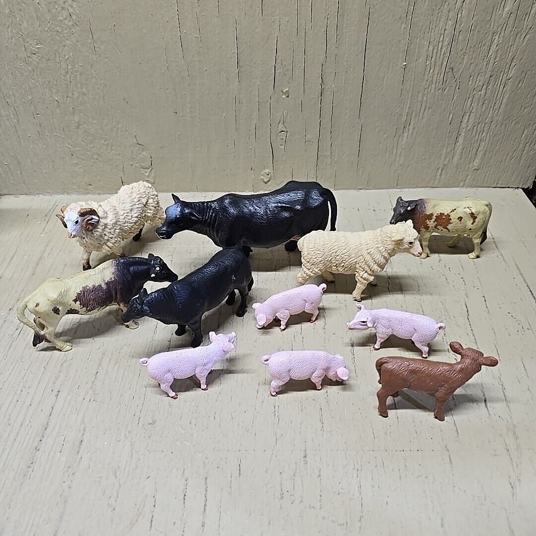 Treehouse Kids, Safari, Tomy, Generic And Other Farm Animal Figures Lot Of 11
