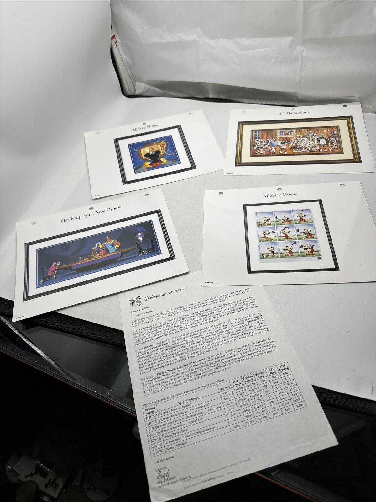 Walt Disney Classics Collection Wdcc Fine Art Dealers Ad Sales Catalog Brochure
