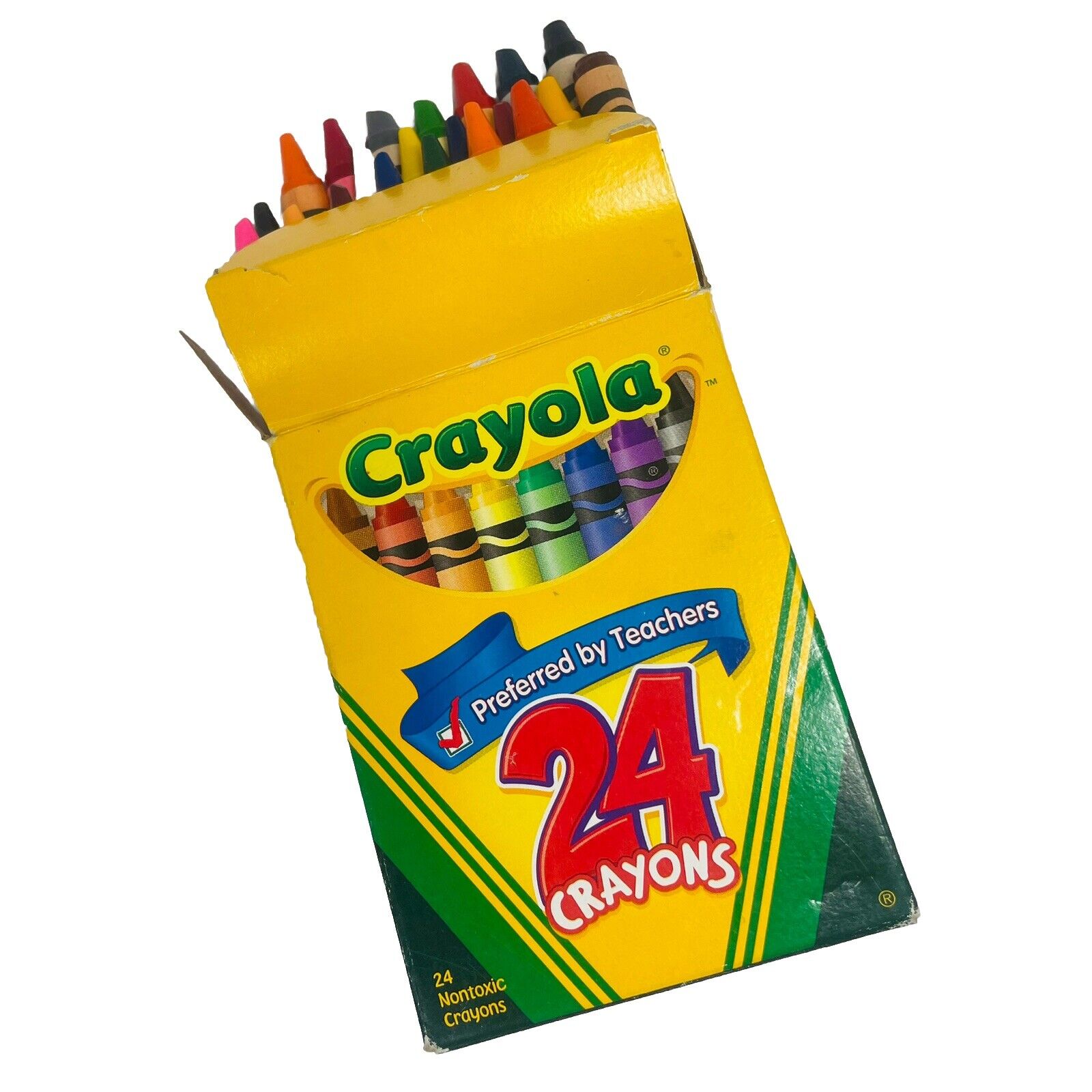 Crayola Crayon Box of 24 Colors 2006 With Children’s Retired Dandelion School
