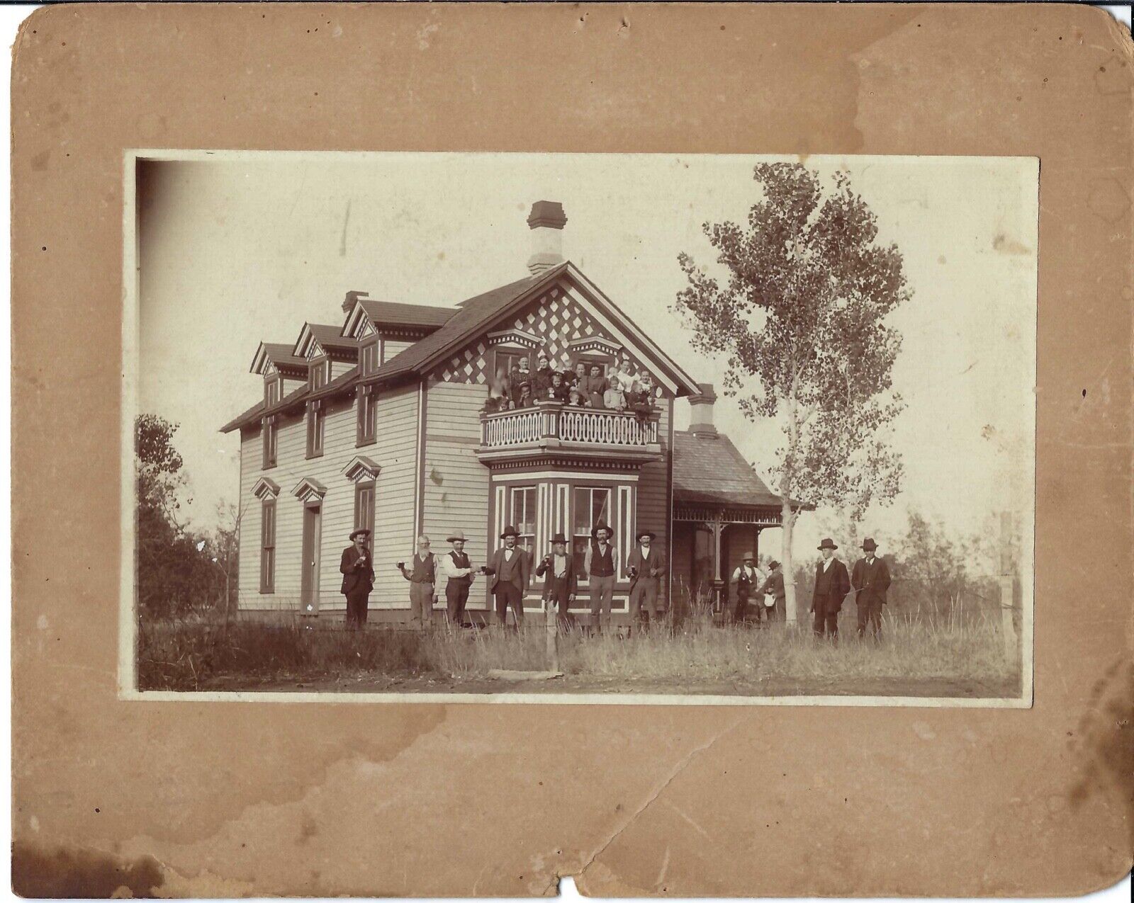 Victorian era house architecture celebration cabinet photograph early 1900s