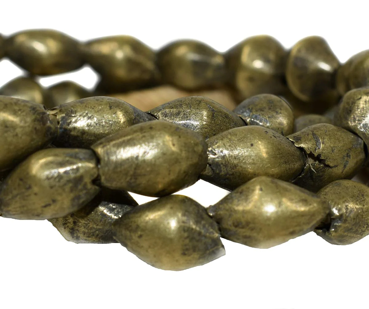 Fulani Brass Metal Beads Old Nigerian