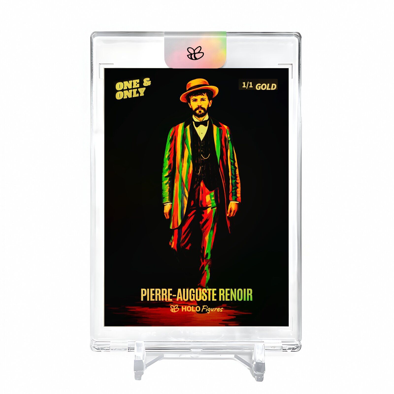 PIERRE-AUGUSTE RENOIR Pop Caricature Holo Gold Card 2023 GleeBeeCo #P8F5-G 1/1