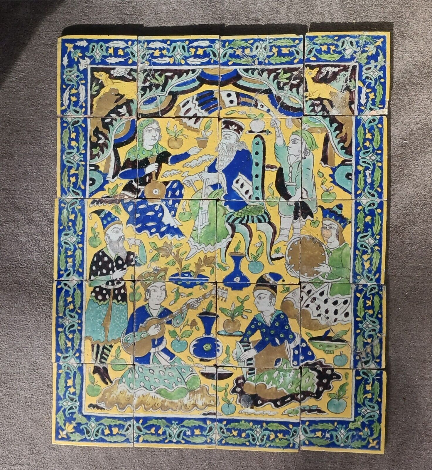 Antique Persian Tiles Qajar Period 1781-1925