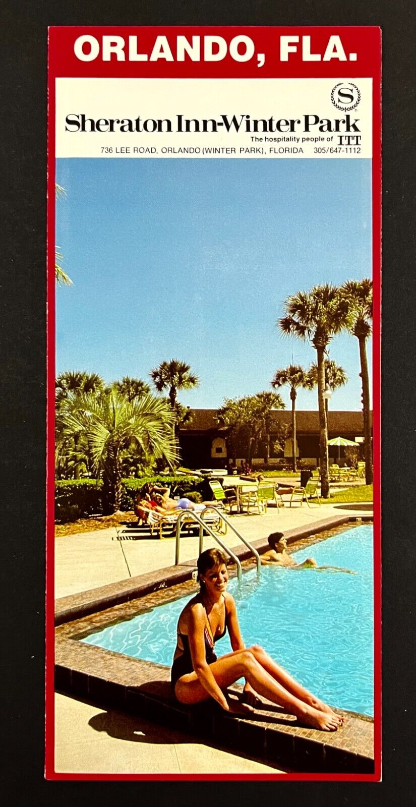 1983 Orlando Florida Sheraton Inn Winter Park Hotel Vintage Travel Brochure FL