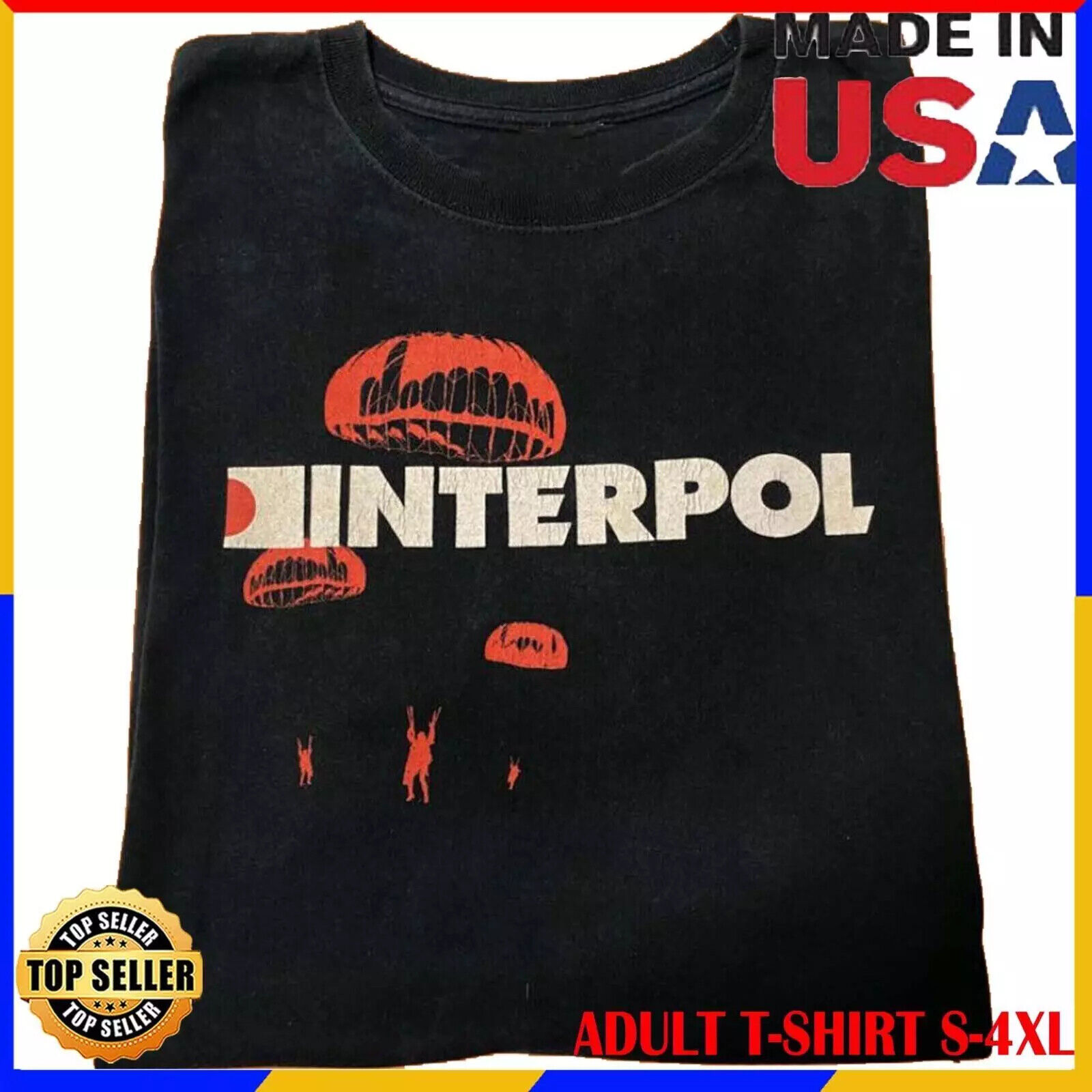 Interpol Band Retro Vintage Unisex T-shirt S-5XL