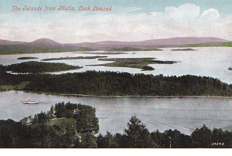 Postcard The Islands from Mulia Loch Lomond UK