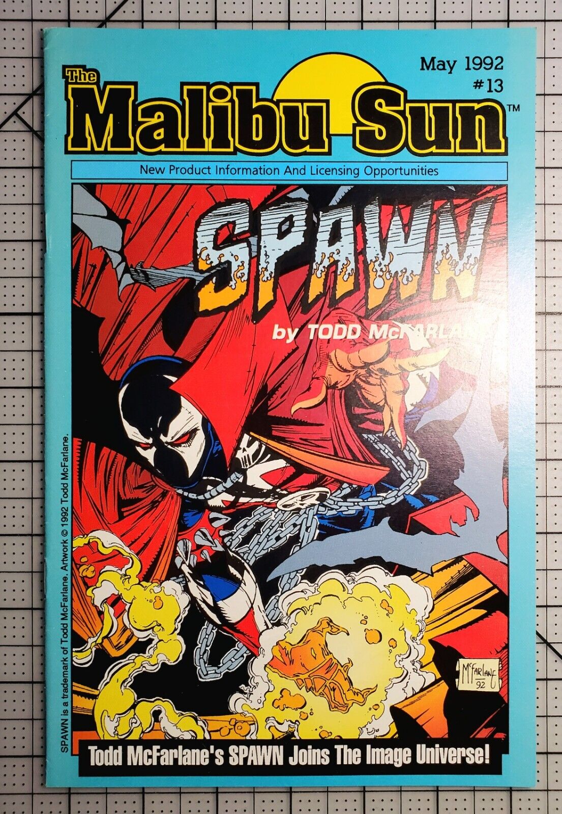 Malibu Sun 13 First Cover Appearance Of Spawn Pressed And Cleaned Key Grail