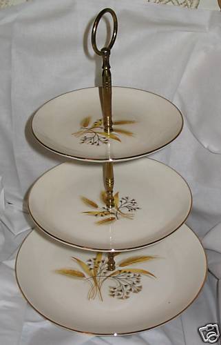 Vintage three tier Desert plates Mint