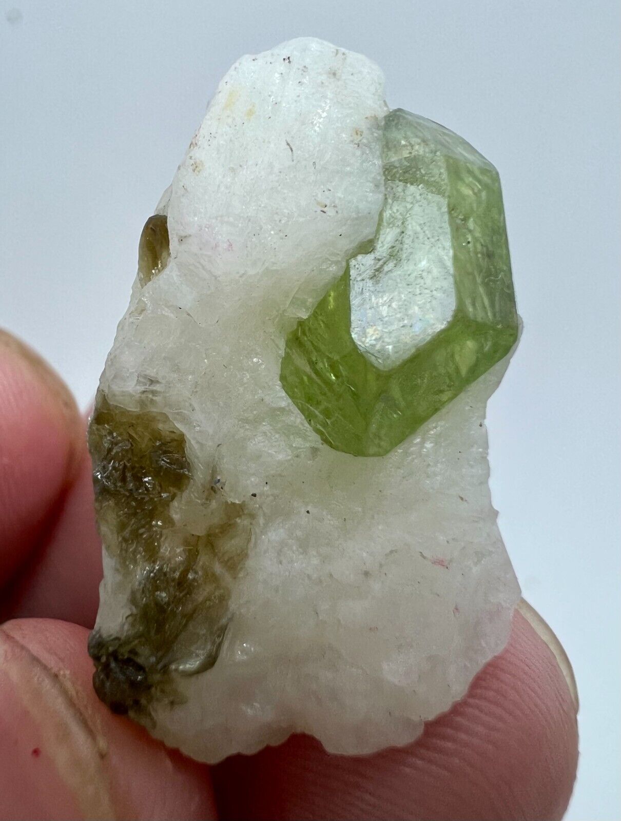 26 CT Beautiful and Lovley Green Diopside Crystal on Matrix @Badakhshan
