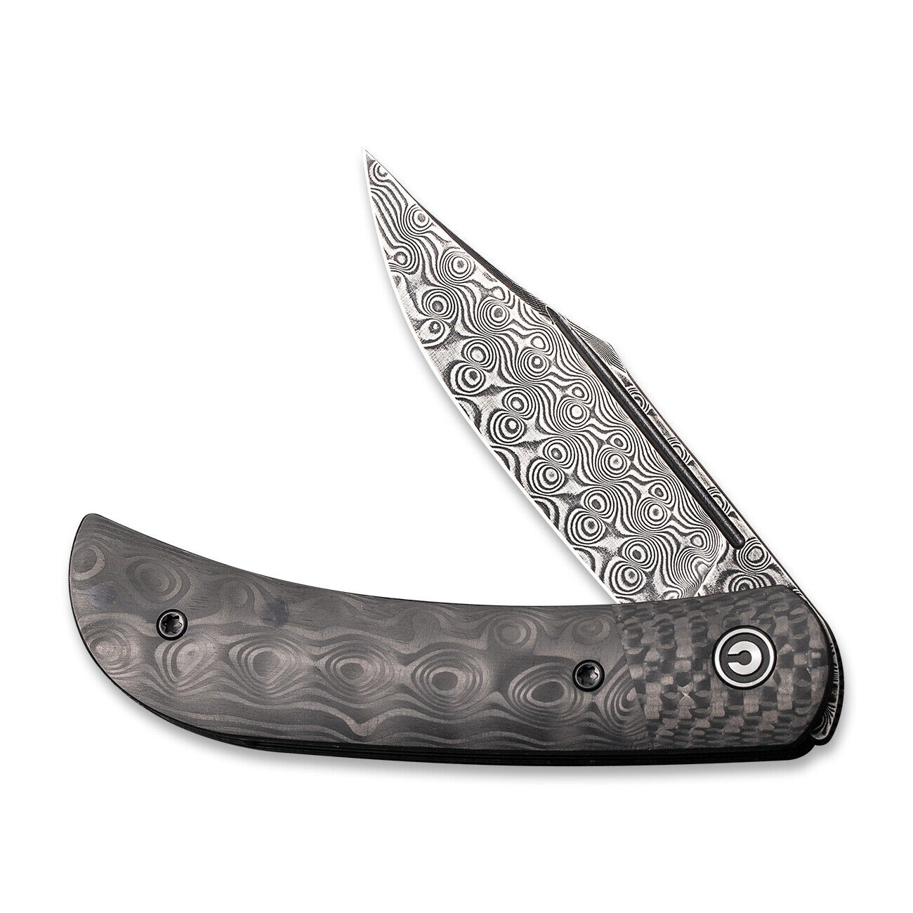 CIVIVI Appalachian Drifter 2 C19010C-DS3 Knife Damascus Steel Black Carbon Fiber