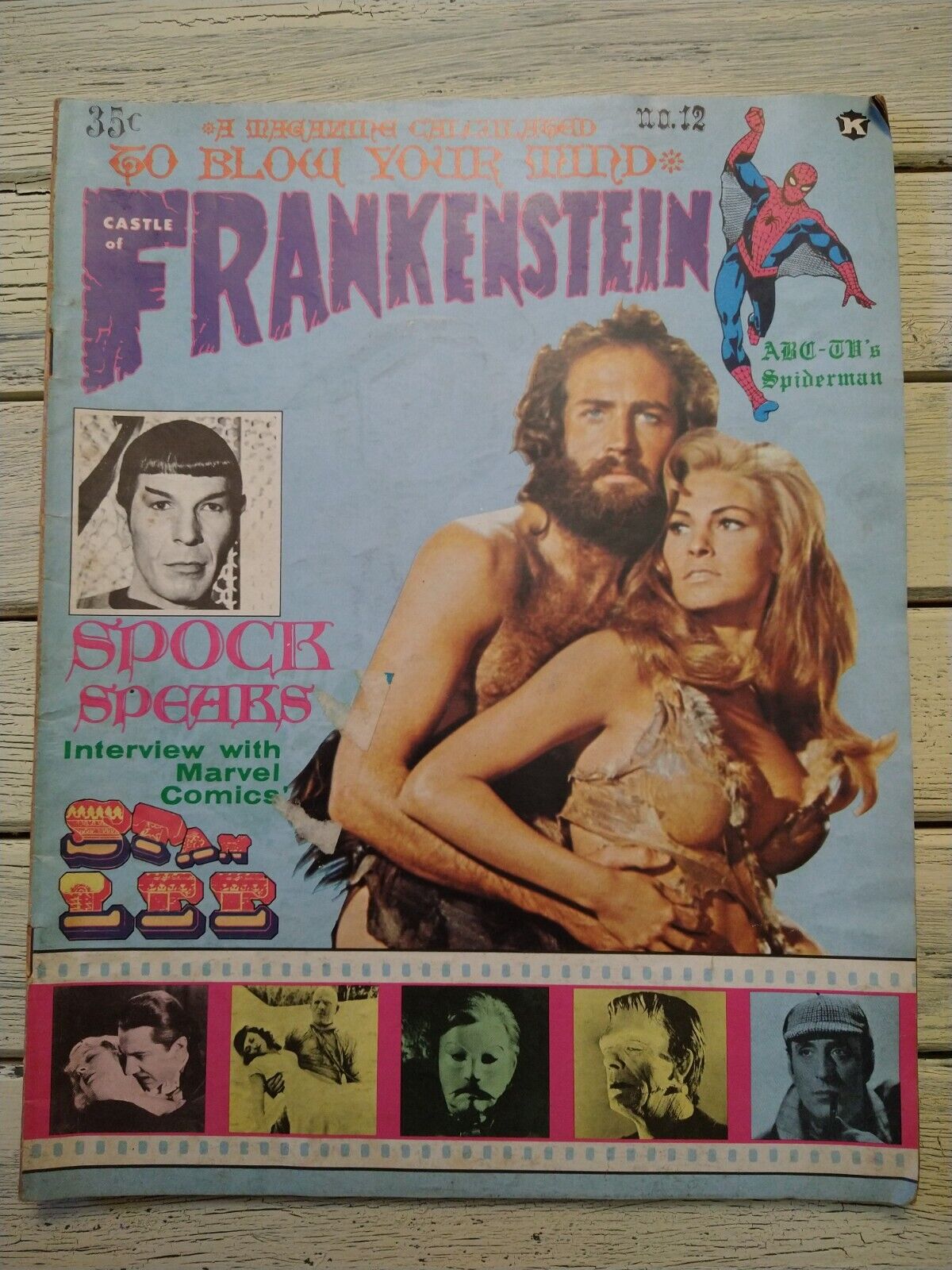 Comic Book CASTLE OF FRANKENSTEIN No. 12 1968 - Nimoy - Planet Of Apes