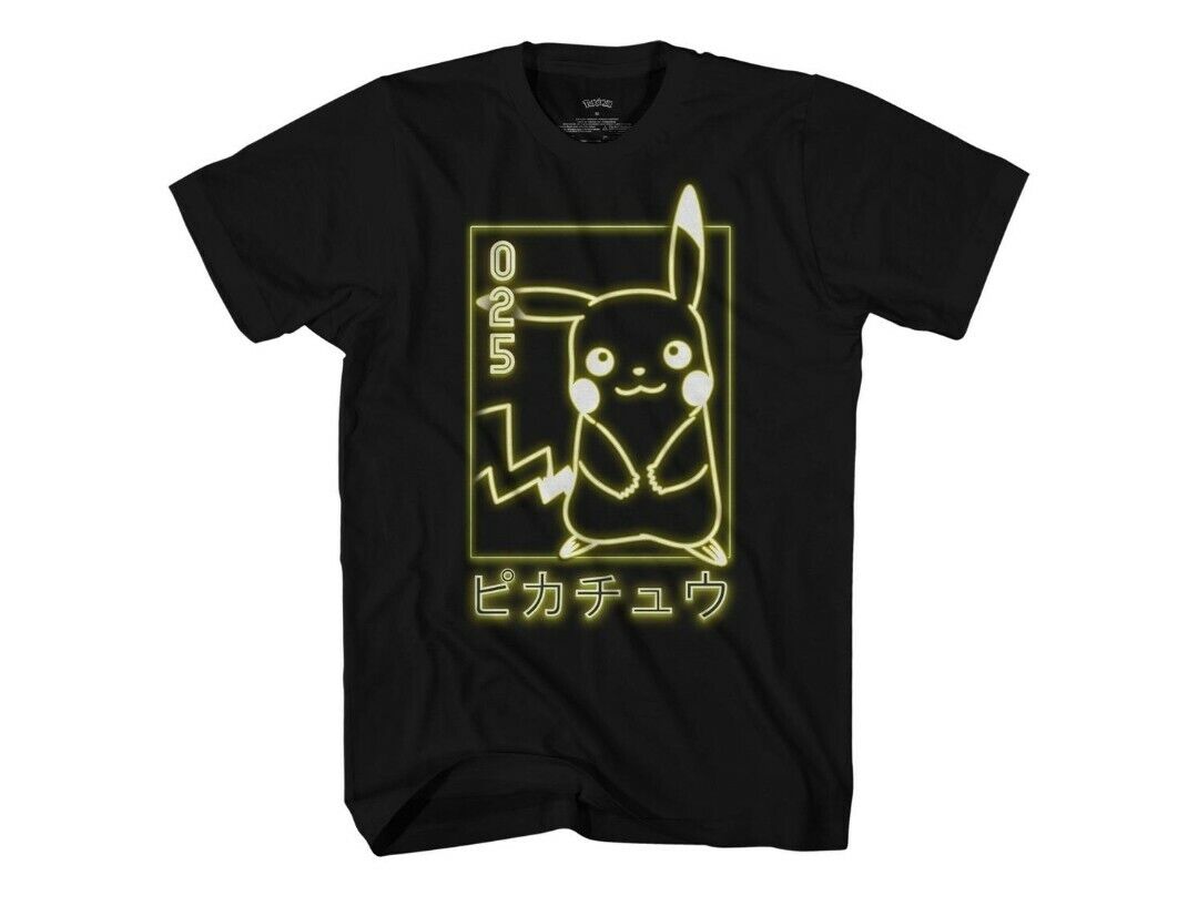 Pikachu 25th Anniversary Neon T-Shirt, Medium, Brand New, Unopened