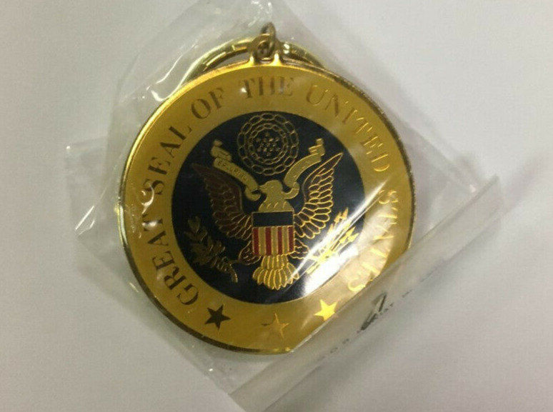 Great Seal United States of America 2 Inch Key Ring Quality Metal