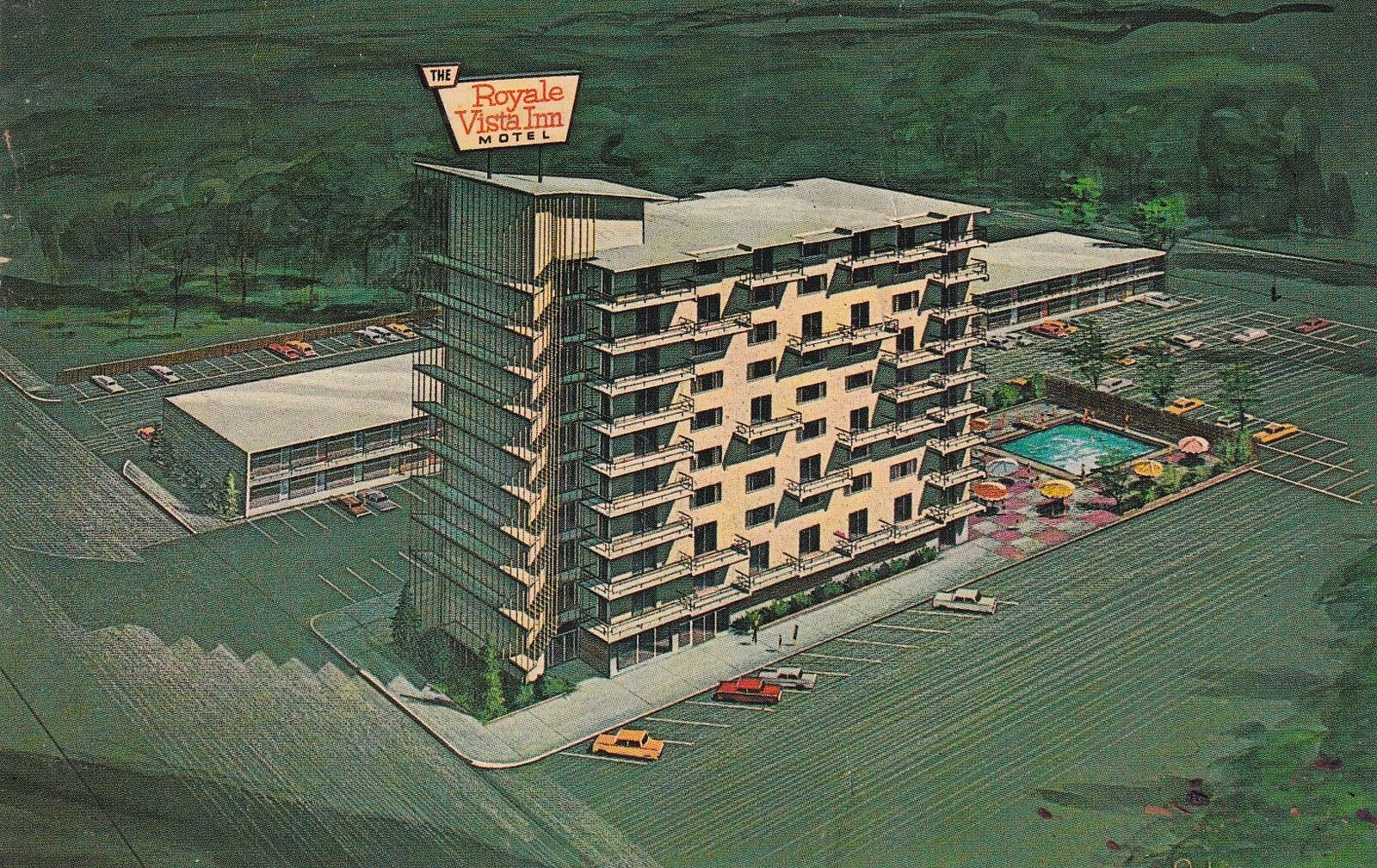 Royale Vista Inn Hot Springs Arkansas AR 1967 Postcard D59