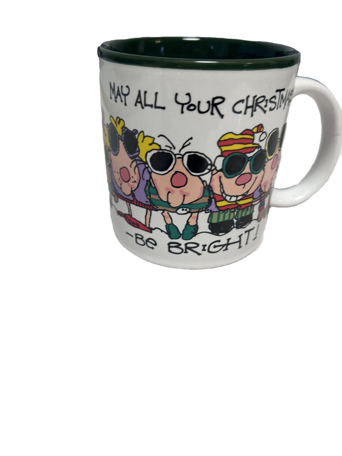 1987 Vintage by Dabagian Coffee Tea Mug Cup May All Your Christmases Be Bright