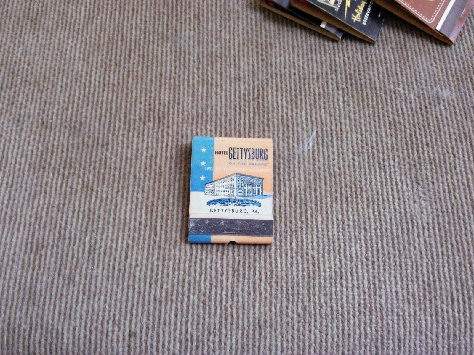 Matchbook Cover - Hotel Gettysburg On The Square Gettysburg, PA