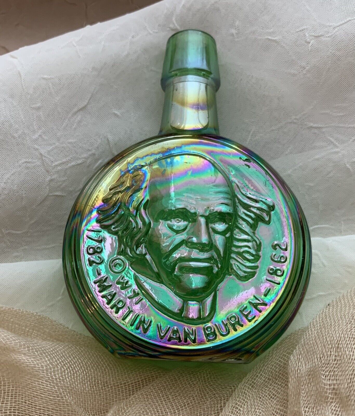 President Martin Van Buren Wheaton Small Glass Bottle 3”
