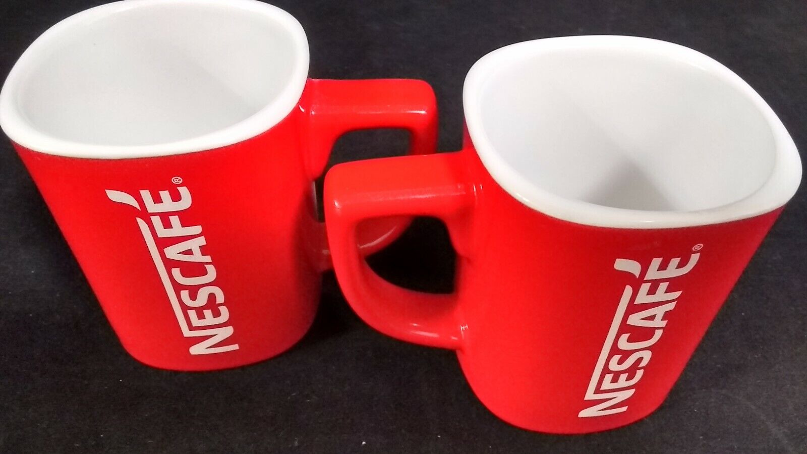 2 New Nescafe Red Cup Cups Mug Coffee Collectible Gift 8oz  Deal