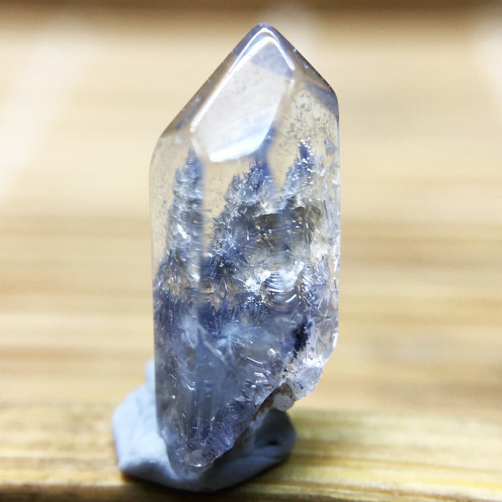 1.8Ct Very Rare NATURAL Beautiful Blue Dumortierite Quartz Crystal Pendant
