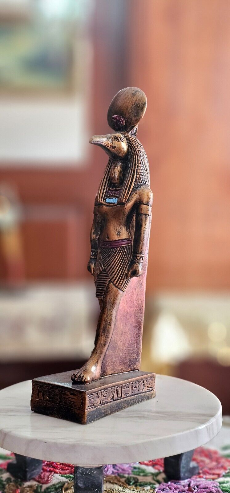 The Divine Thoth Tarot Statue from Ancient Egyptian Time , Djehuti Statuette