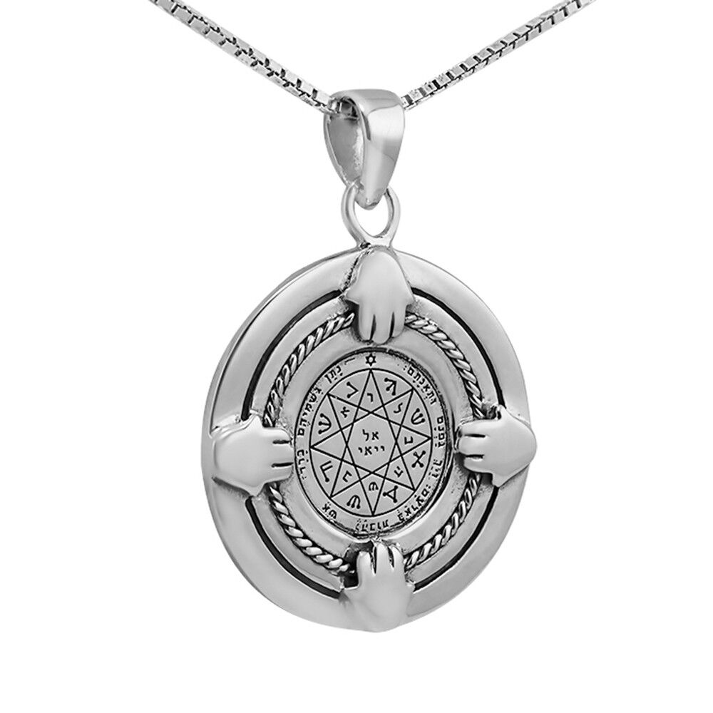 Pendant Seal King Solomon New Guarding and Protection Amulet Sterling Silver
