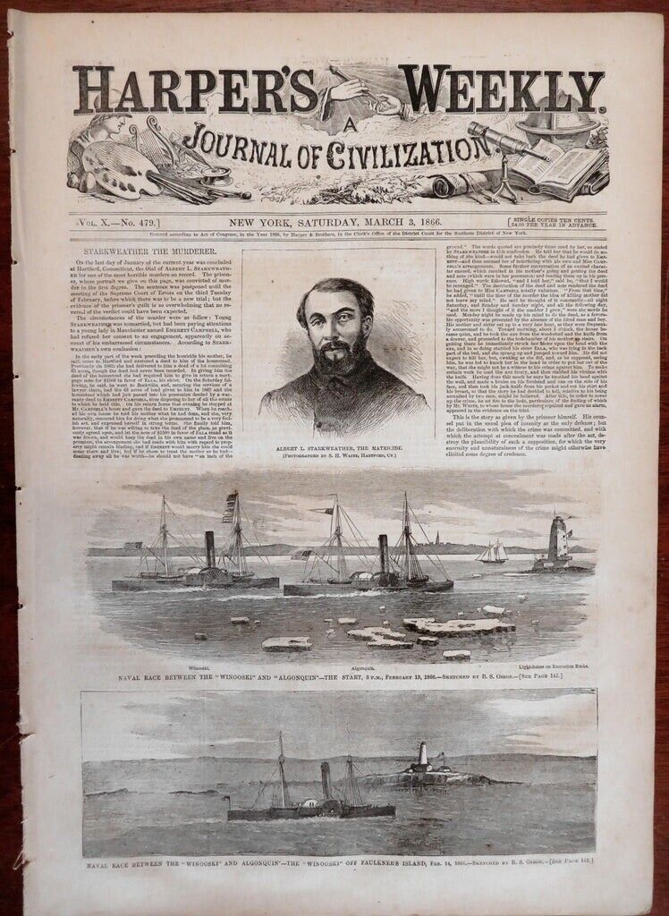 Harper\'s Weekly: A Journal Of Civilization March 3, 1866 N.Y. Vol. X - No. 479